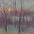 Dusk, Landscape With Trees